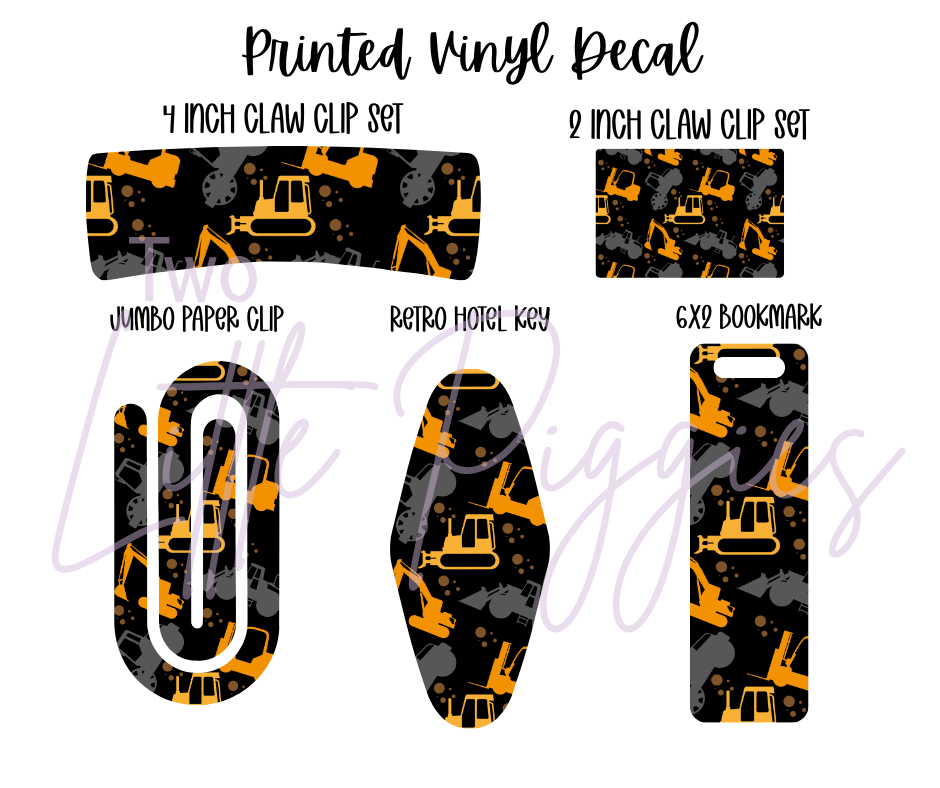Printed Vinyl - Excavator