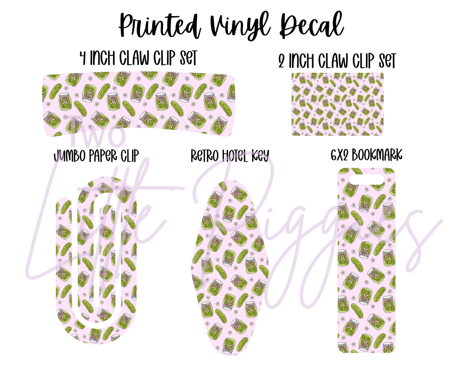 Printed Vinyl - Pickle Jars