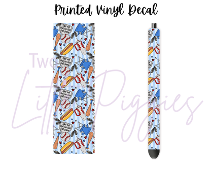 Printed Vinyl - Take Me Out to the Ball Game