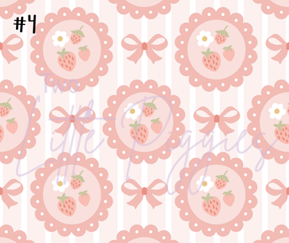 Printed Vinyl - Whimsy Strawberry Collection