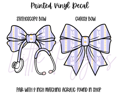 Printed Vinyl - Lavender and Lemons