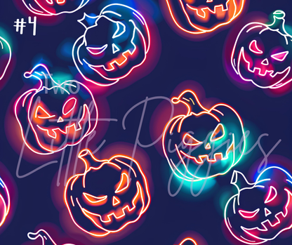 Printed Vinyl - Halloween Neon Collection