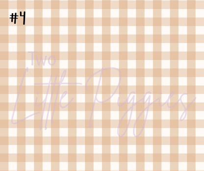 Printed Vinyl - Checkers - Fall