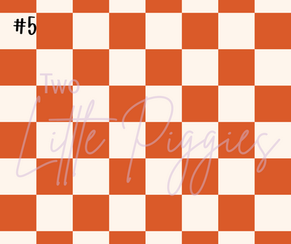 Printed Vinyl - Checkers - Boho Muted