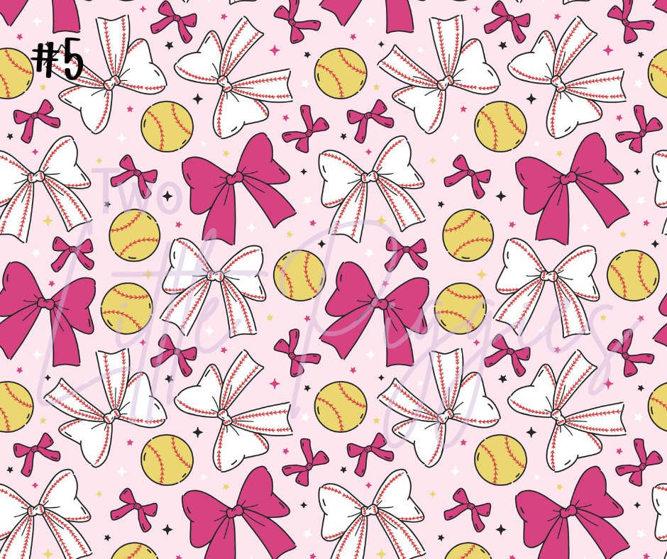 Printed Vinyl - Coquette Softball