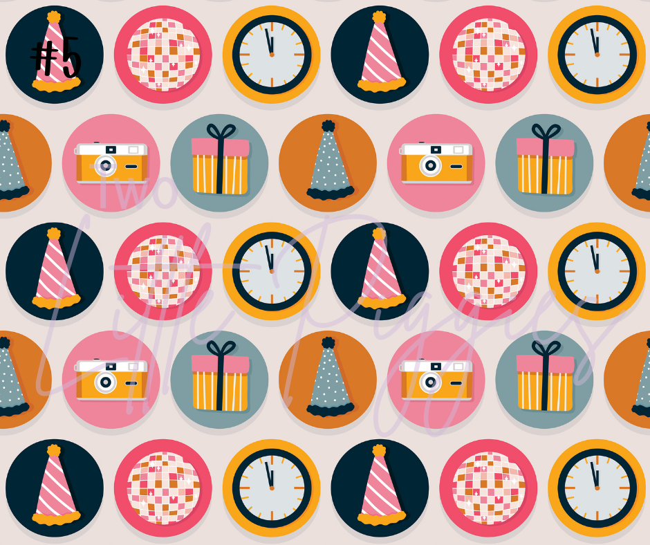 Printed Vinyl - New Year's Celebration