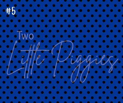 Printed Vinyl - Football - Blue and Black