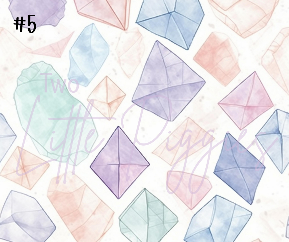 Printed Vinyl - Pastel Gems