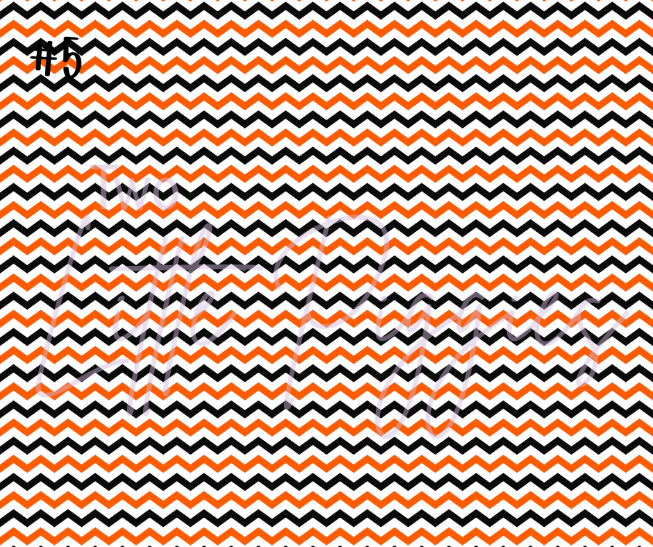 Printed Vinyl - Cheer - Orange and Black