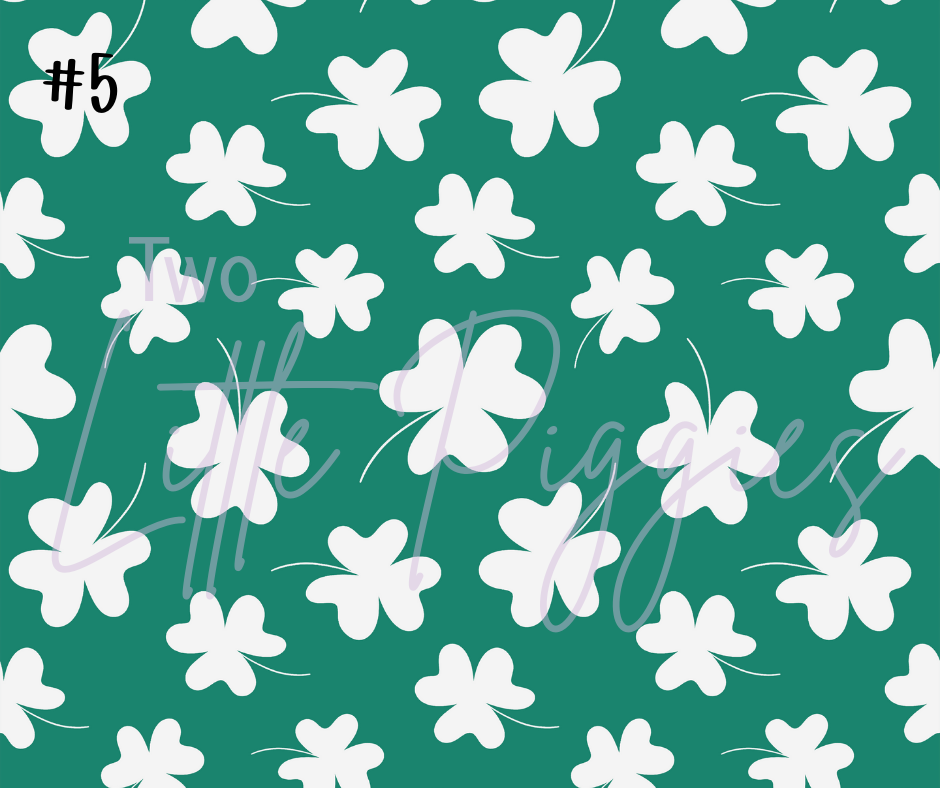Printed Vinyl - St. Patrick's - Salmon and Green