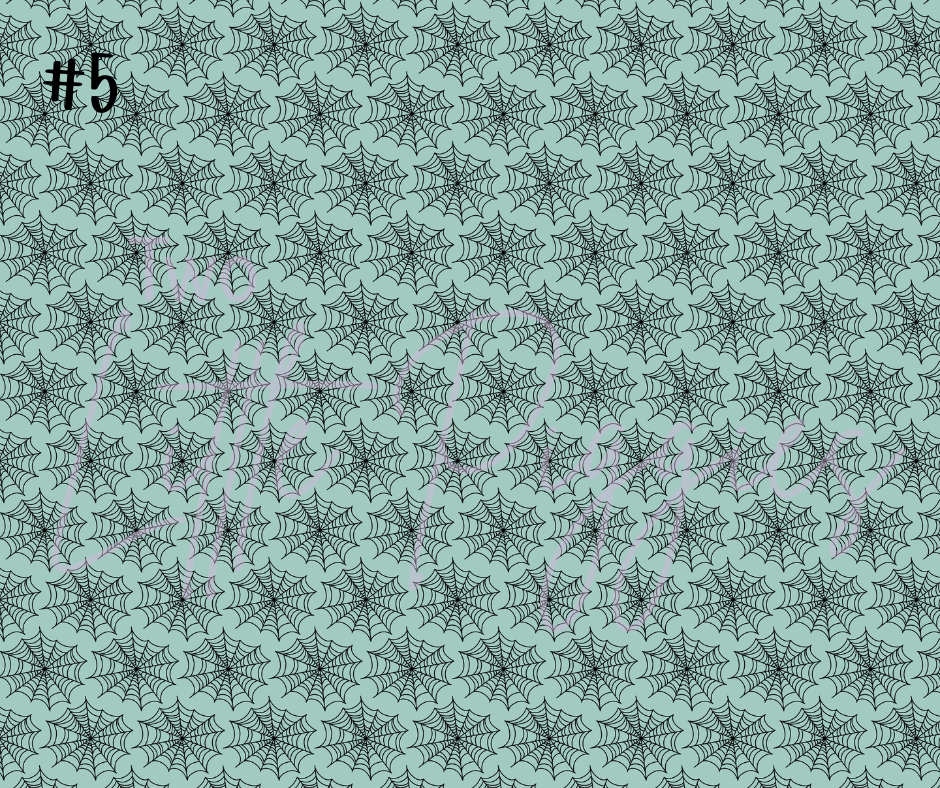 Printed Vinyl - Halloween Teal & Purple Collection