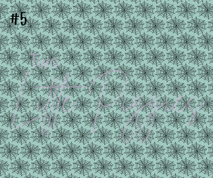 Printed Vinyl - Halloween Teal & Purple Collection