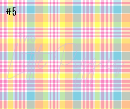 Printed Vinyl - Spring Plaid