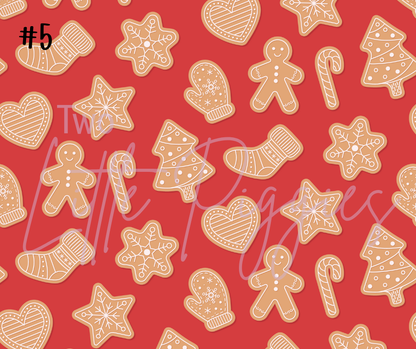 Printed Vinyl - Gingerbread Christmas