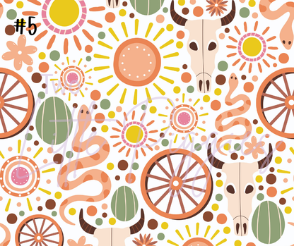 Printed Vinyl - Western Cowgirl