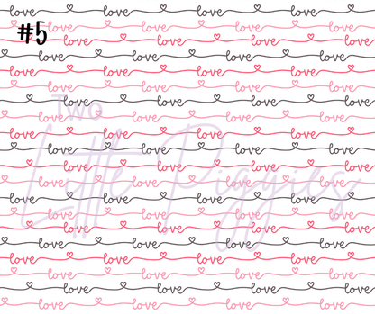 Printed Vinyl - Valentine - Be My Valentine