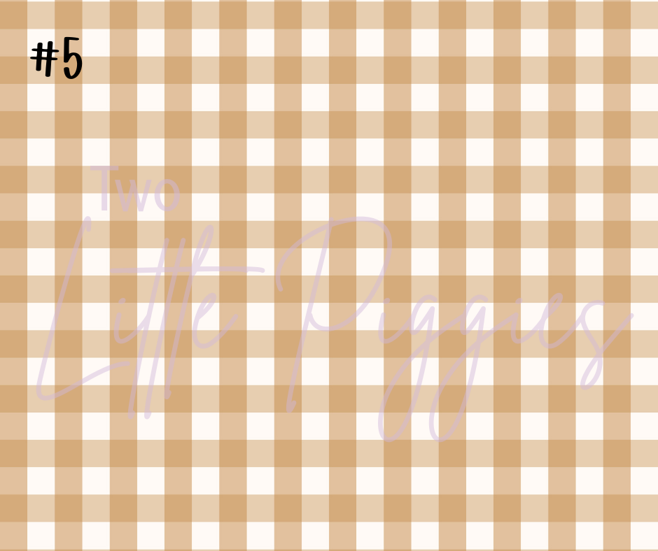 Printed Vinyl - Checkers - Fall