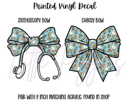 Printed Vinyl - Blue Silly Goose