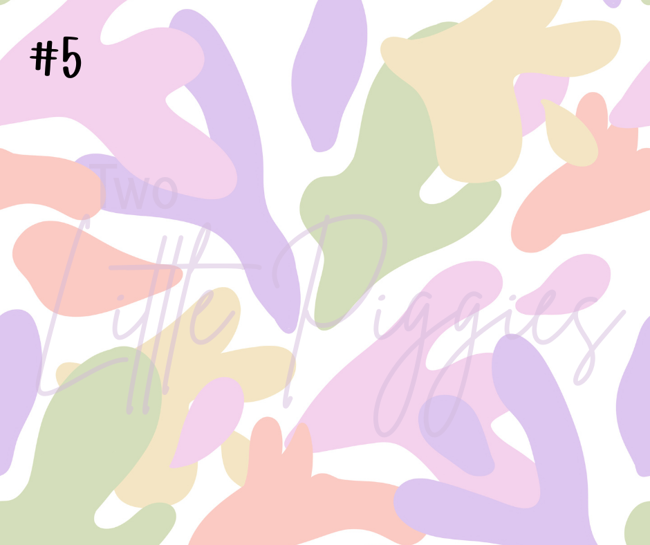 Printed Vinyl - Danish Pastels