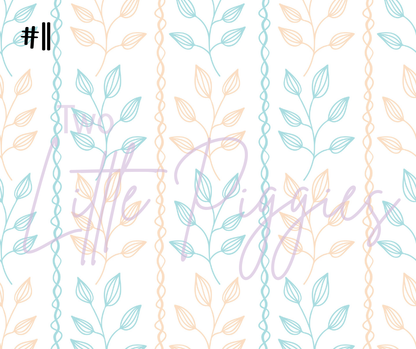 Printed Vinyl - Springtime Flowers