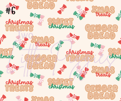 Printed Vinyl - Gingerbread Christmas