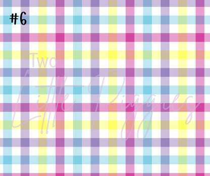 Printed Vinyl - Spring Plaid