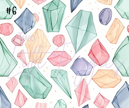 Printed Vinyl - Pastel Gems