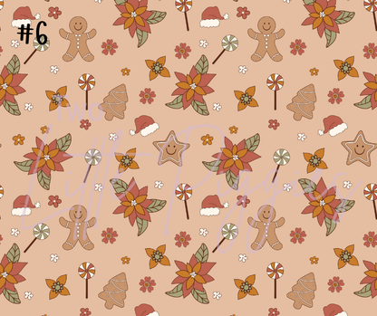 Printed Vinyl - 70s Retro Christmas