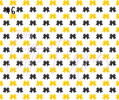 Printed Vinyl - Cheer - Yellow and Black