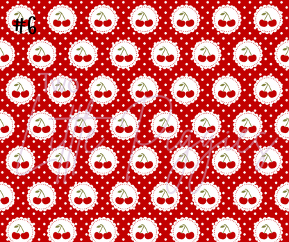Printed Vinyl - 4th of July - Cherries