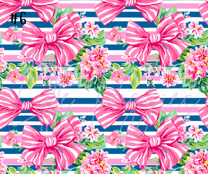 Printed Vinyl - Preppy Bows