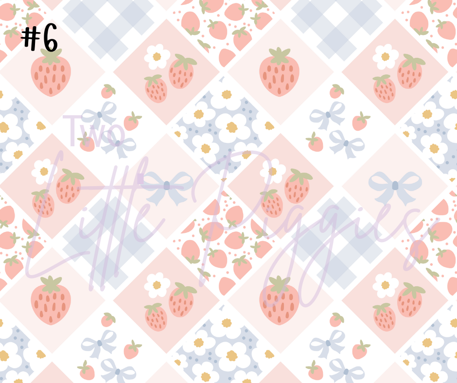 Printed Vinyl - Whimsy Strawberry Collection