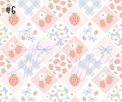 Printed Vinyl - Whimsy Strawberry Collection