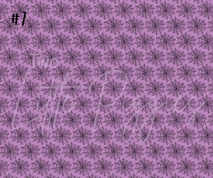 Printed Vinyl - Halloween Teal & Purple Collection