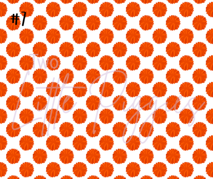 Printed Vinyl - Cheer - Orange and Black