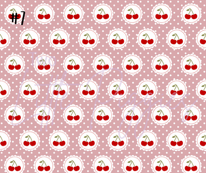 Printed Vinyl - 4th of July - Cherries