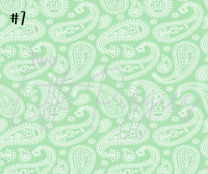 Printed Vinyl - Pastel Paisley