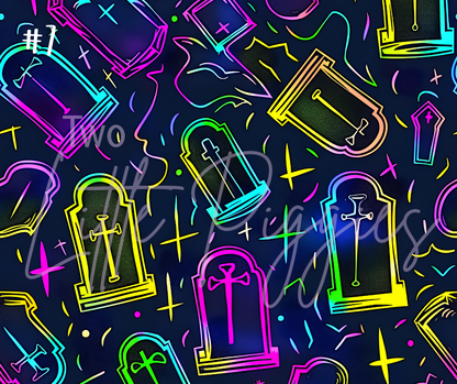 Printed Vinyl - Halloween Neon Collection