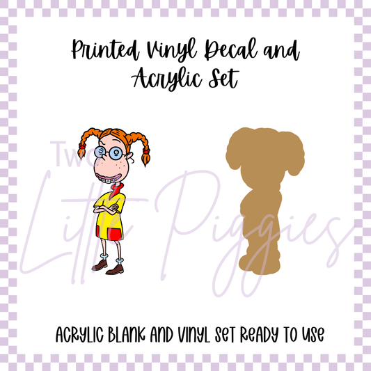 Printed Vinyl and Acrylic Set - 90's - Eliza