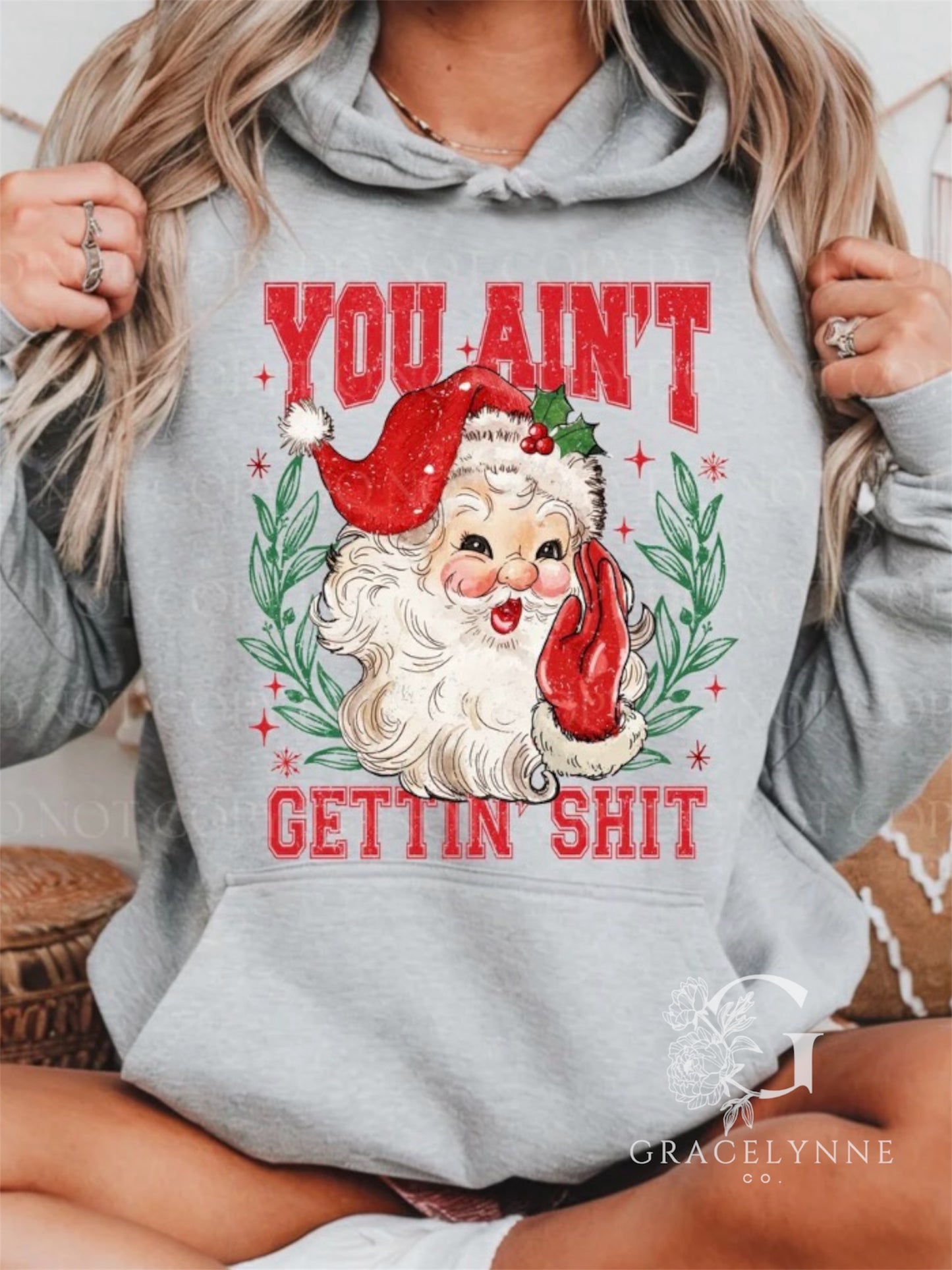 Santa You Ain’t Getting Shit_DTF Color Transfer