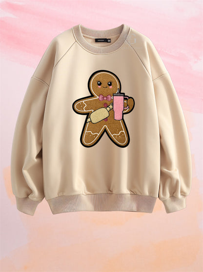 Gingerbread Crewneck_Chenille Patch