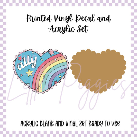 Printed Vinyl and Acrylic Set - Ally