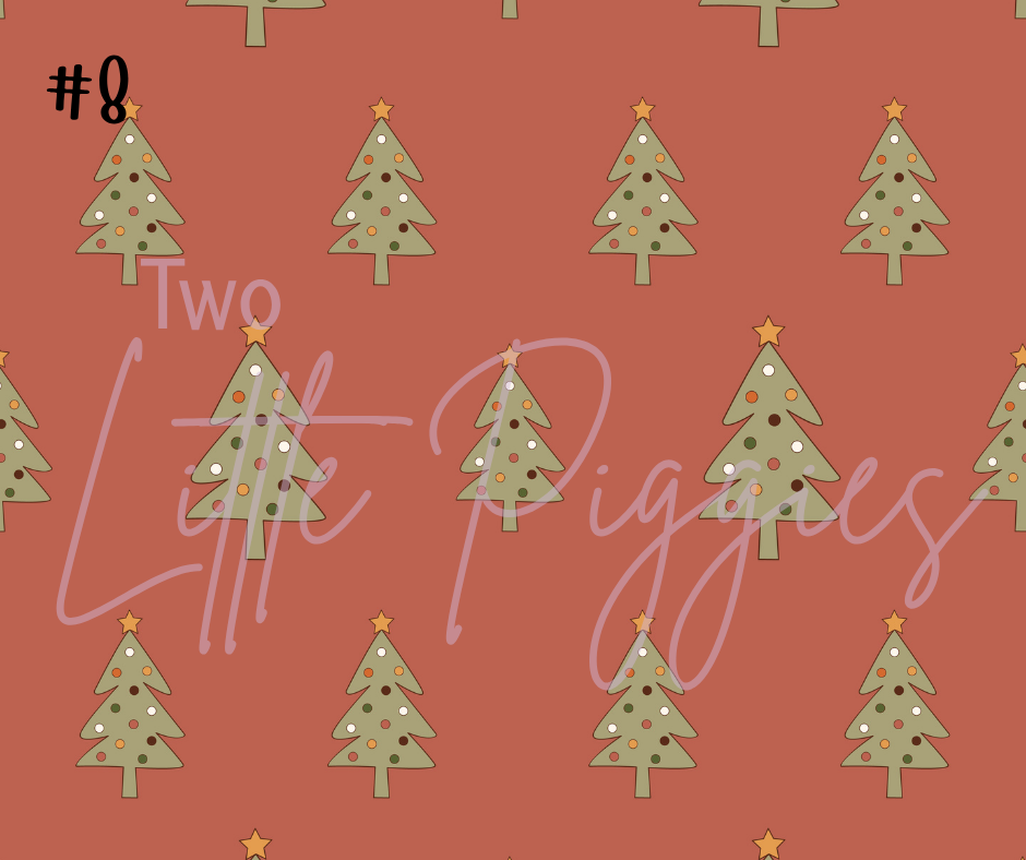 Printed Vinyl - 70s Retro Christmas