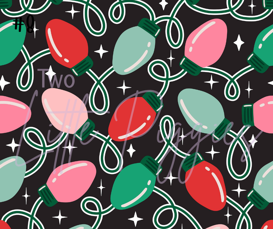 Printed Vinyl - Christmas Lights