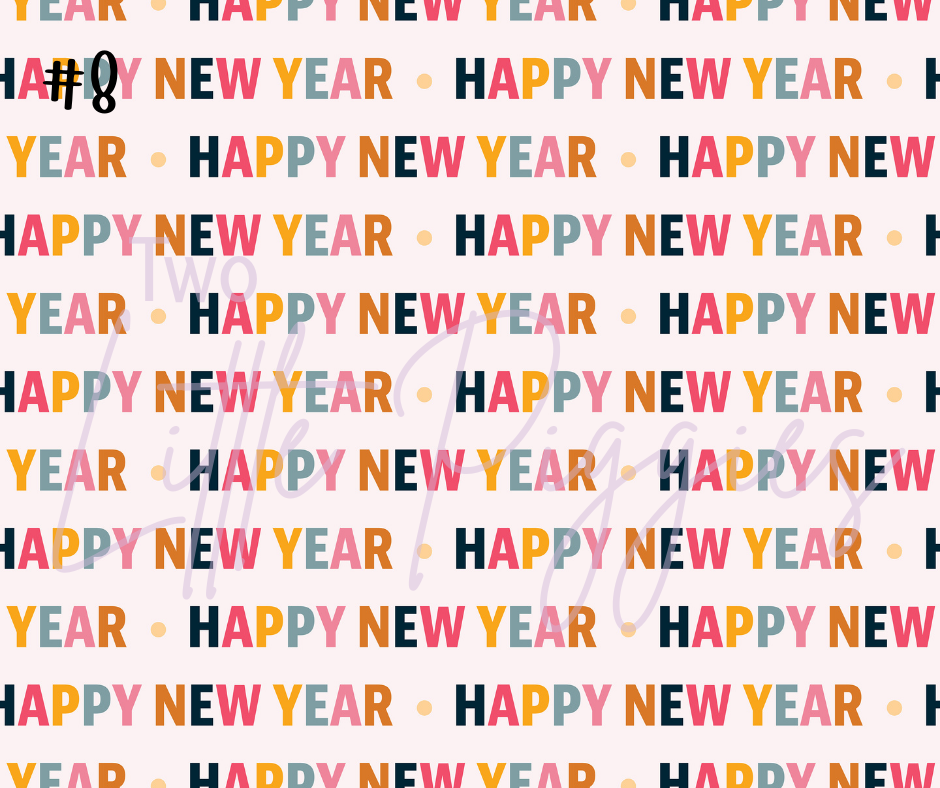 Printed Vinyl - New Year's Celebration