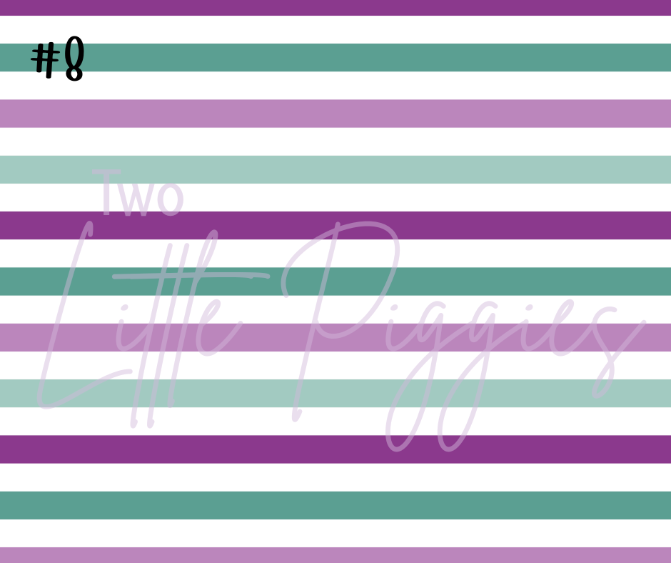 Printed Vinyl - Halloween Teal & Purple Collection