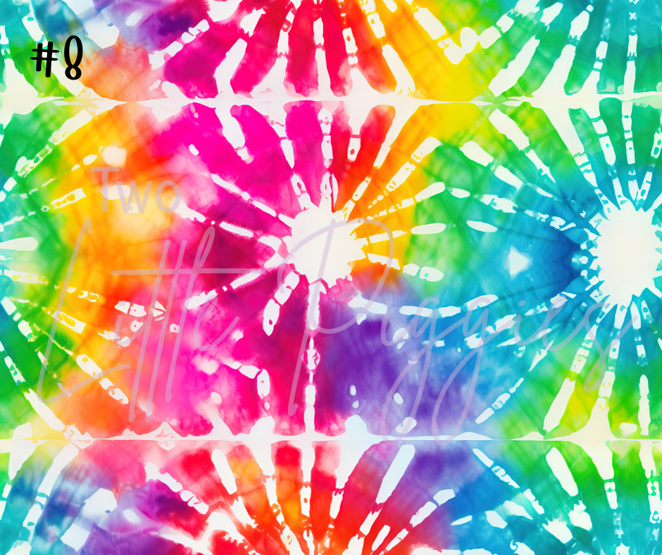 Printed Vinyl - Rainbow Tie Dye