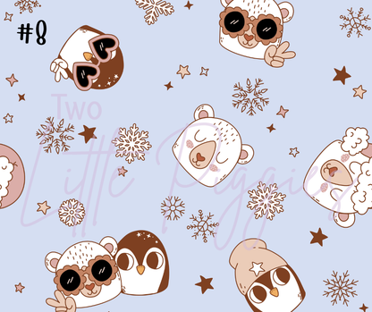 Printed Vinyl - Groovy Retro Christmas