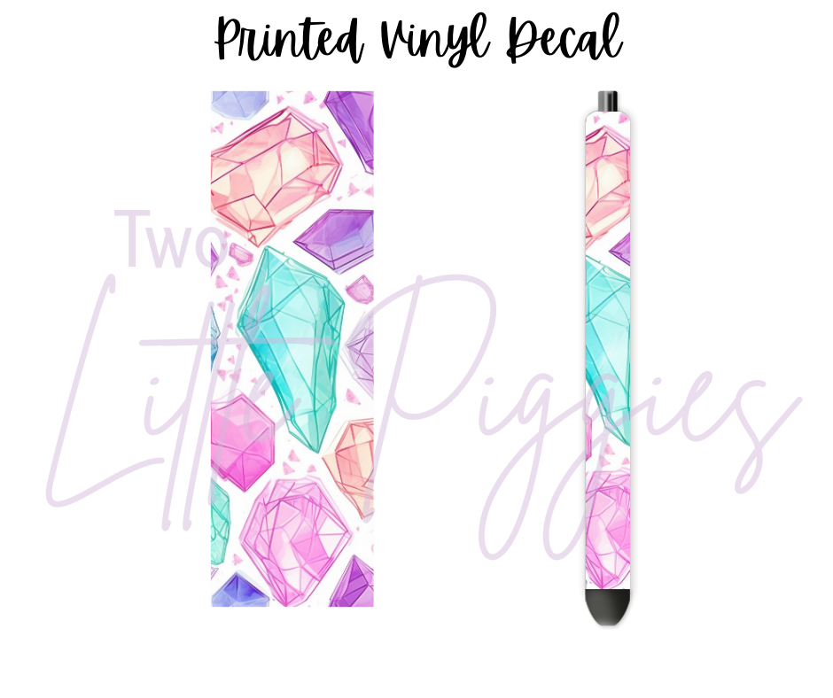 Printed Vinyl - Pastel Gems