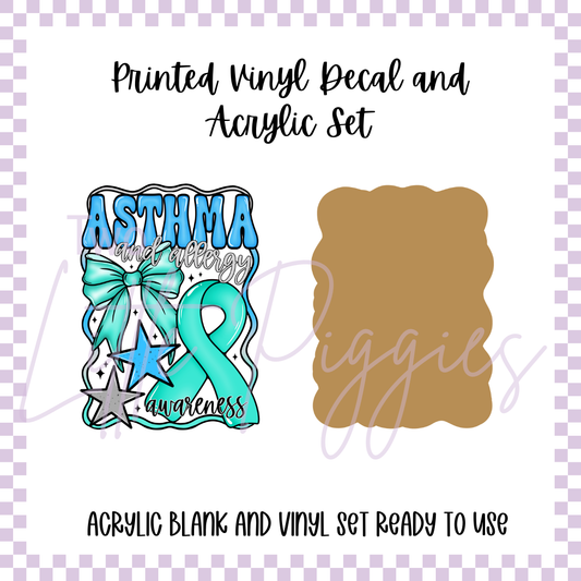 Printed Vinyl and Acrylic Set - Awareness - Asthma and Allergy